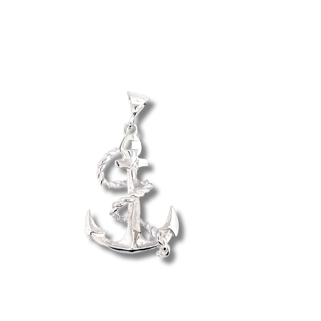 silver anchor pendant