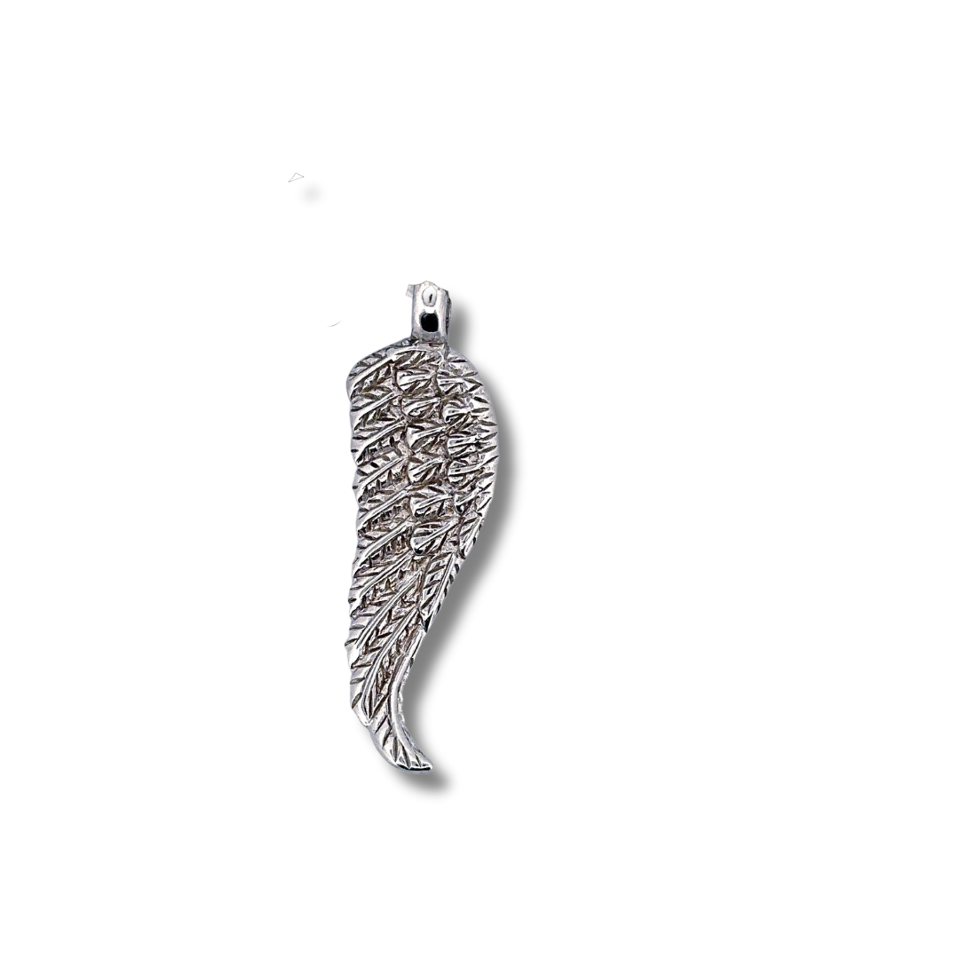 silver angel wing pendant