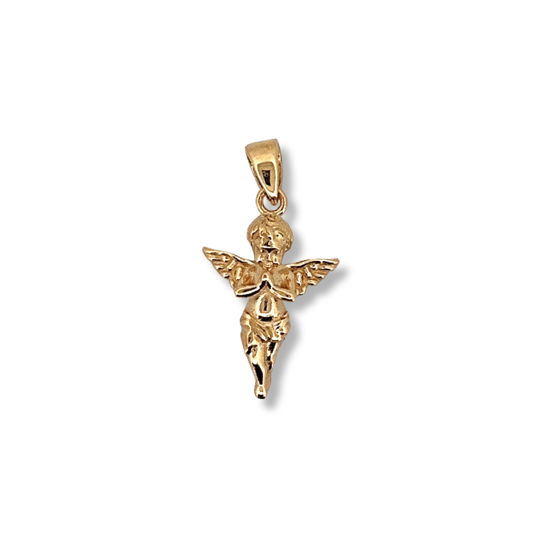 9ct gold angel pendant