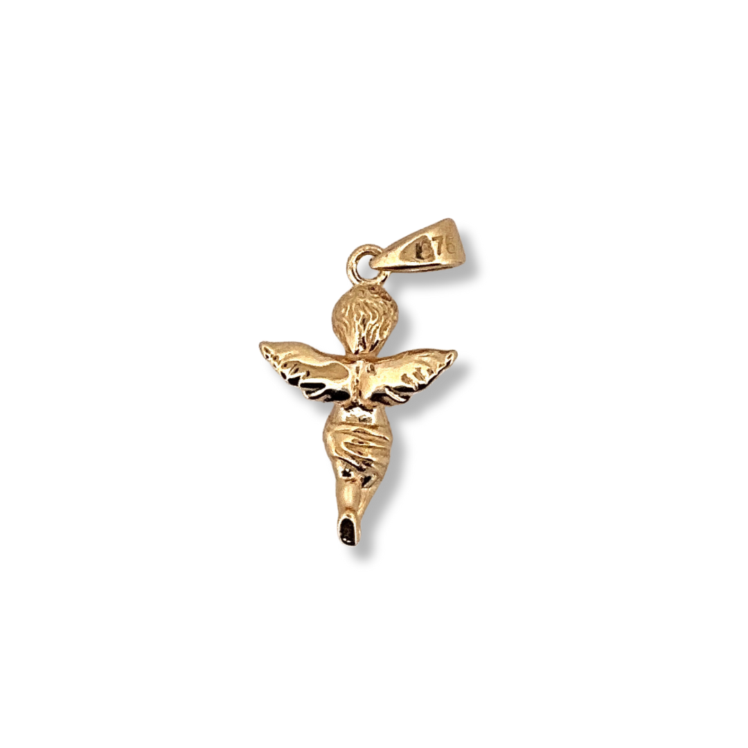 9ct gold angel pendant