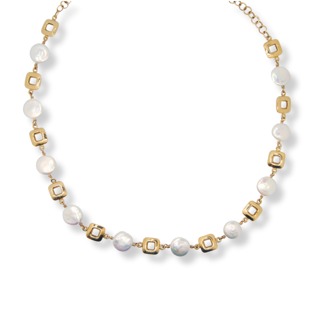 9ct gold pearl necklace