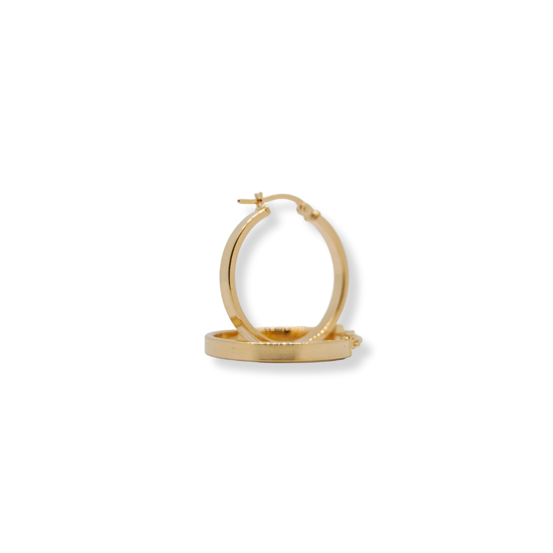 9ct gold hoop earring