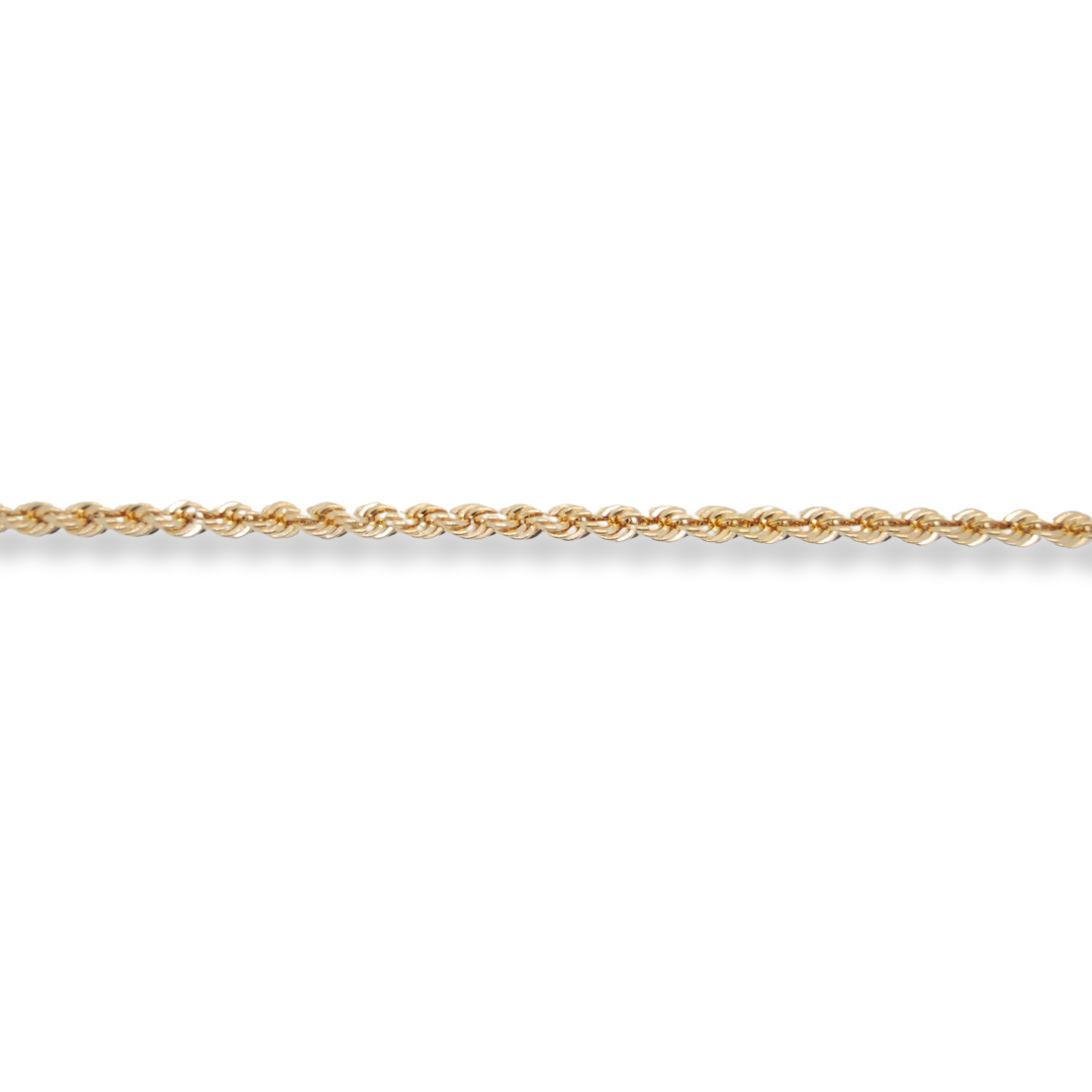 9ct gold rope bracelet