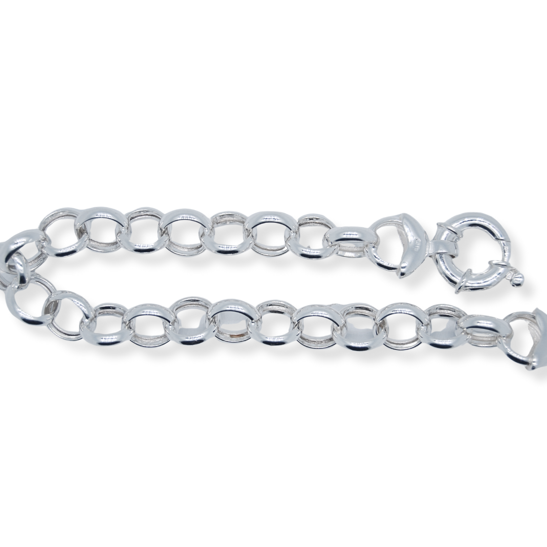Silver belcher bracelet