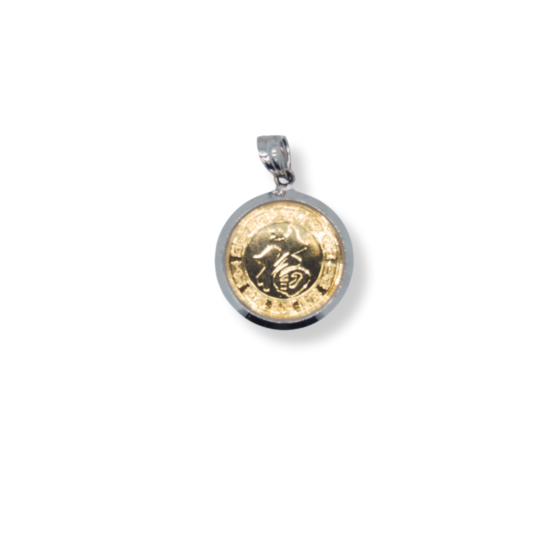 24ct gold budda coin pendant