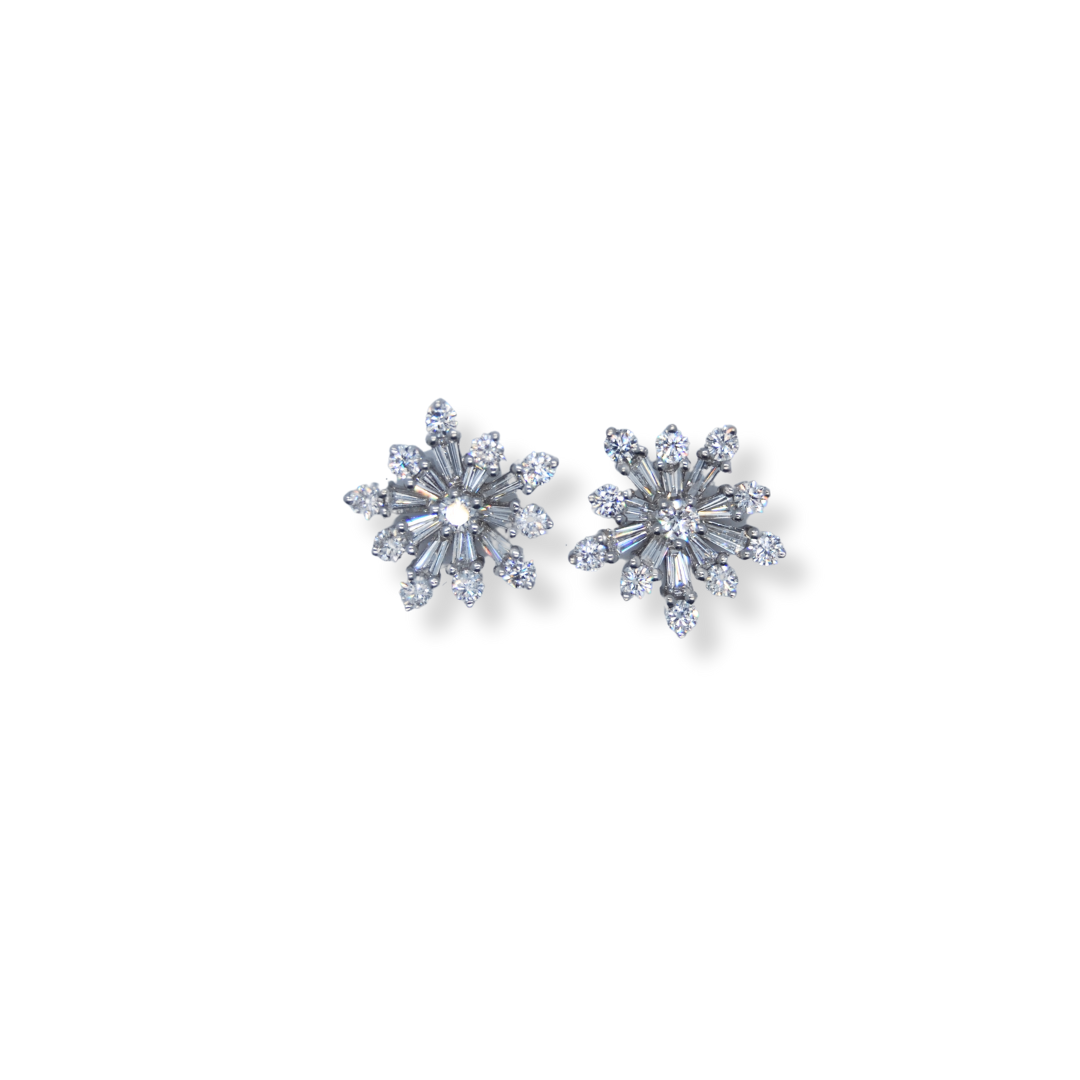 18ct gold diamond earrings