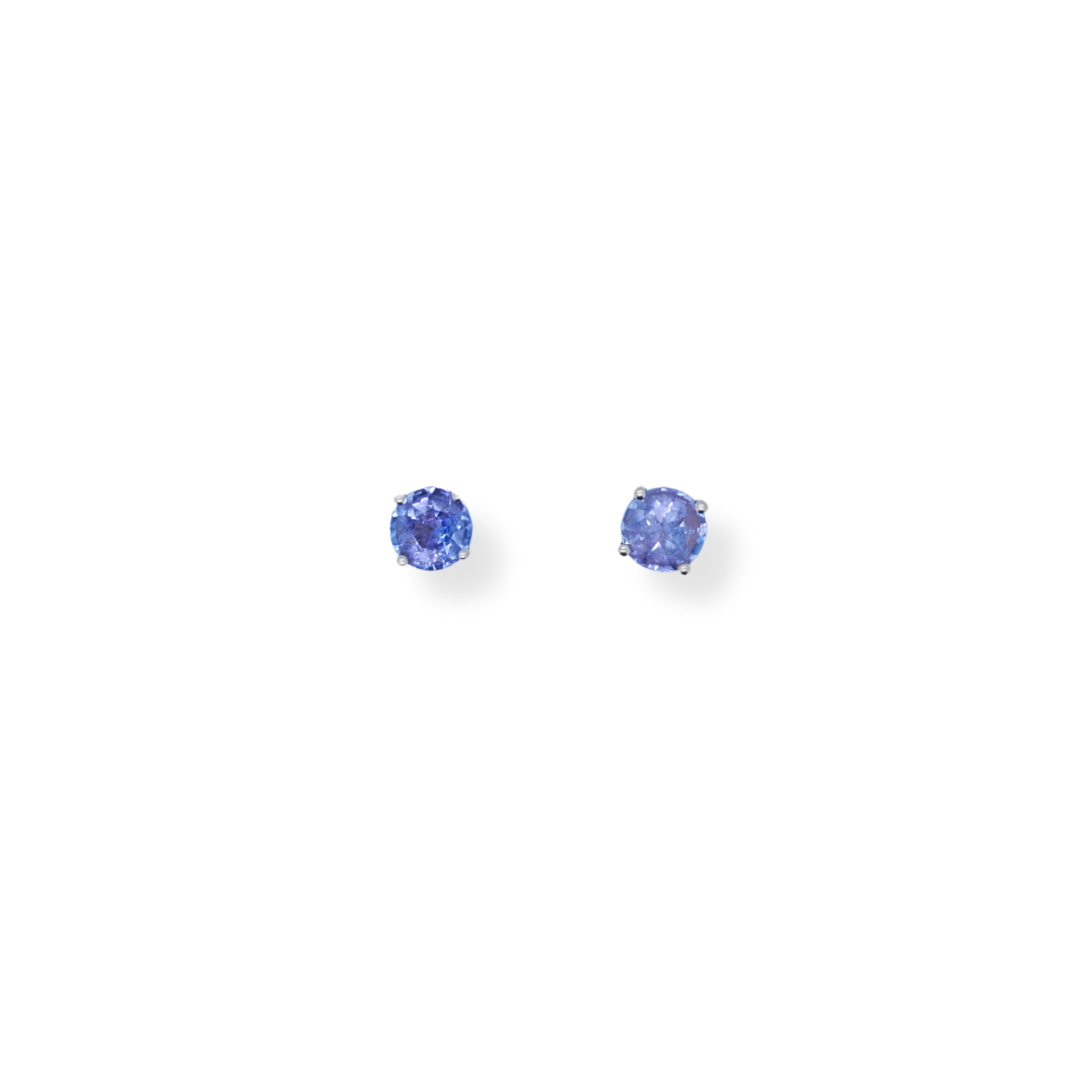 18ct gold tanzanite earrings