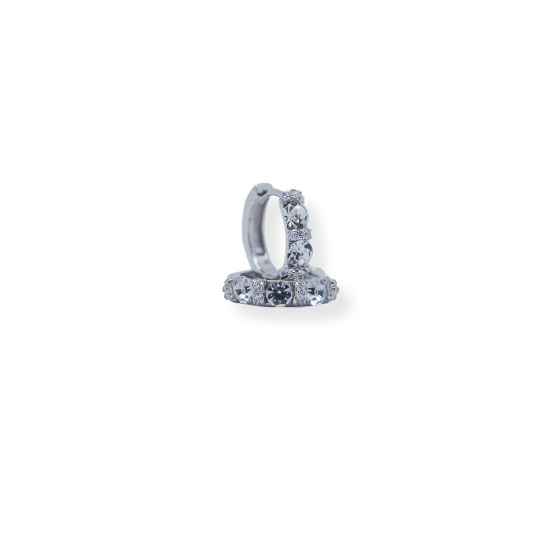 Silver cz earring