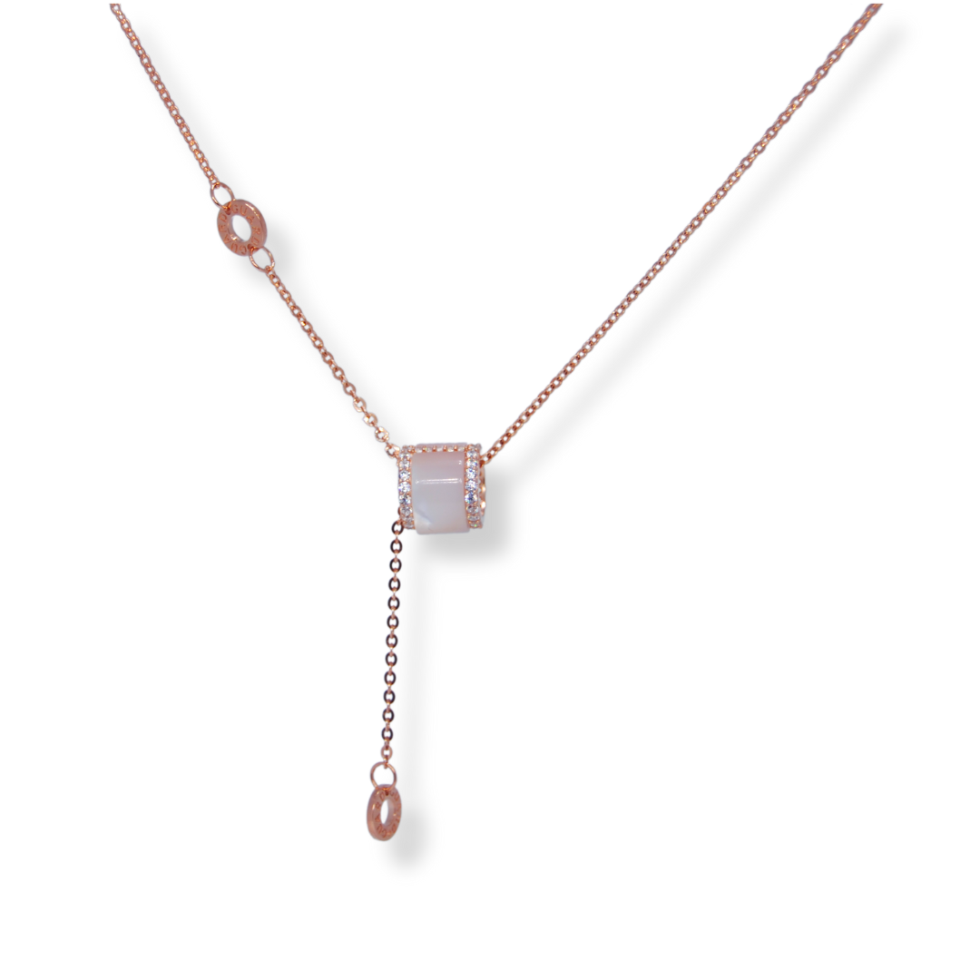 Silver opal pendant necklace