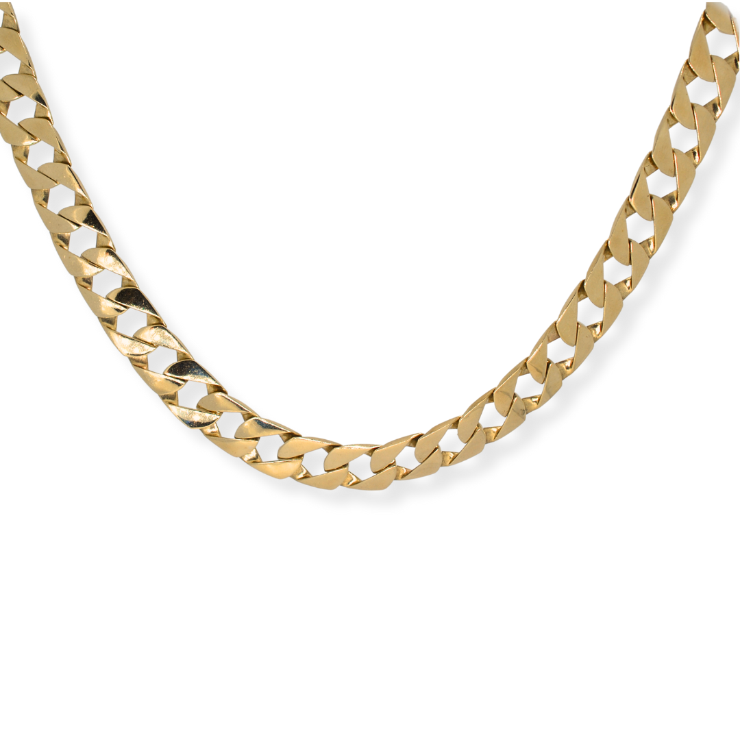 9ct gold Q link chain