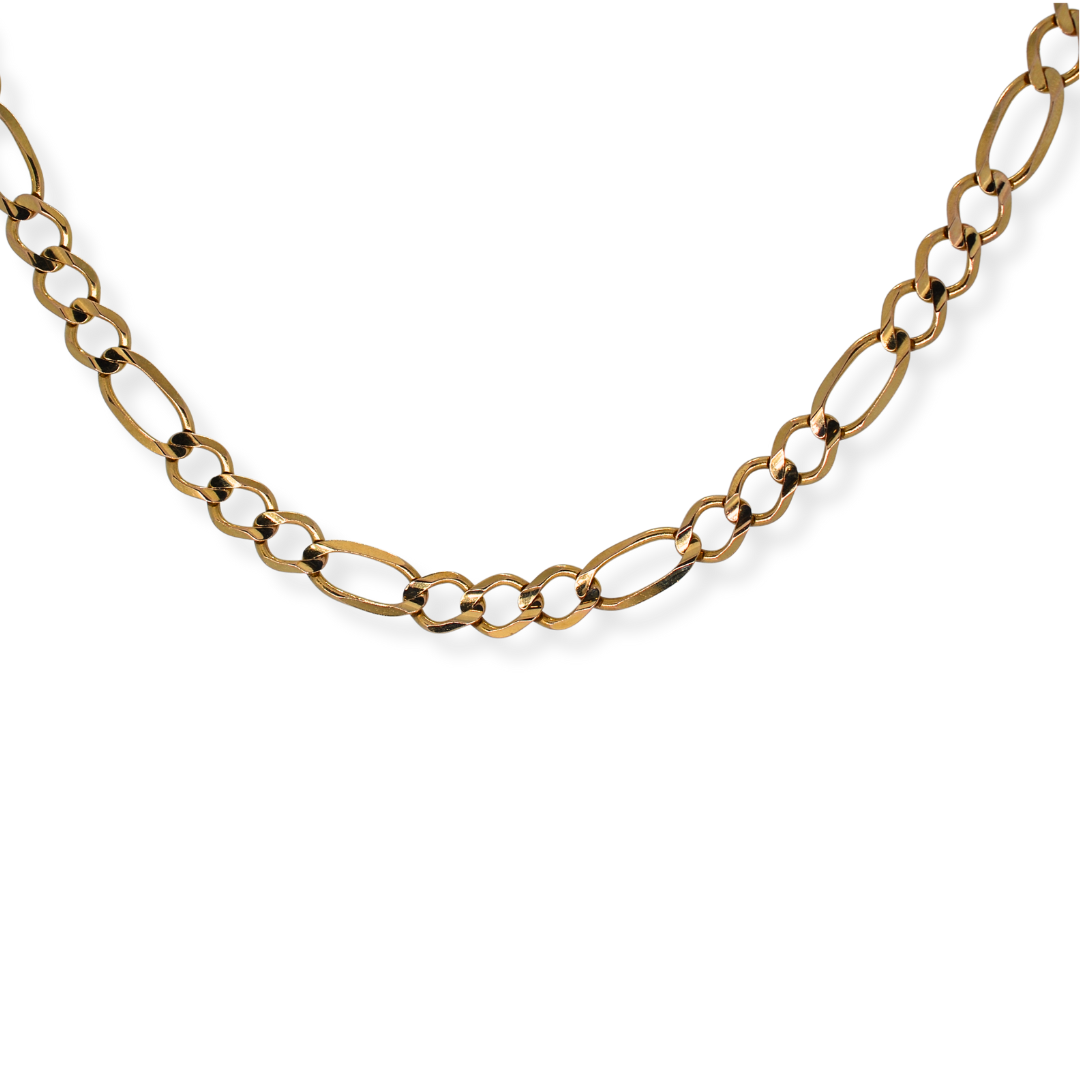 9ct gold Figaro chain