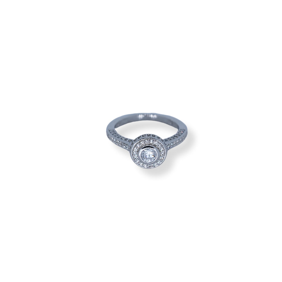 9ct gold cz ring