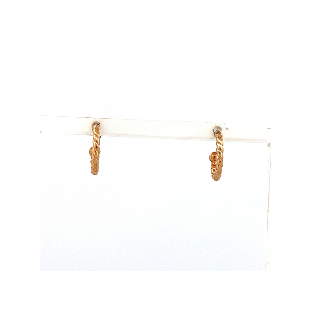 9ct yellow gold earring