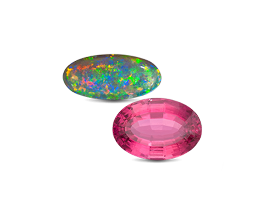October - Opal or Pink Tourmaline Collection