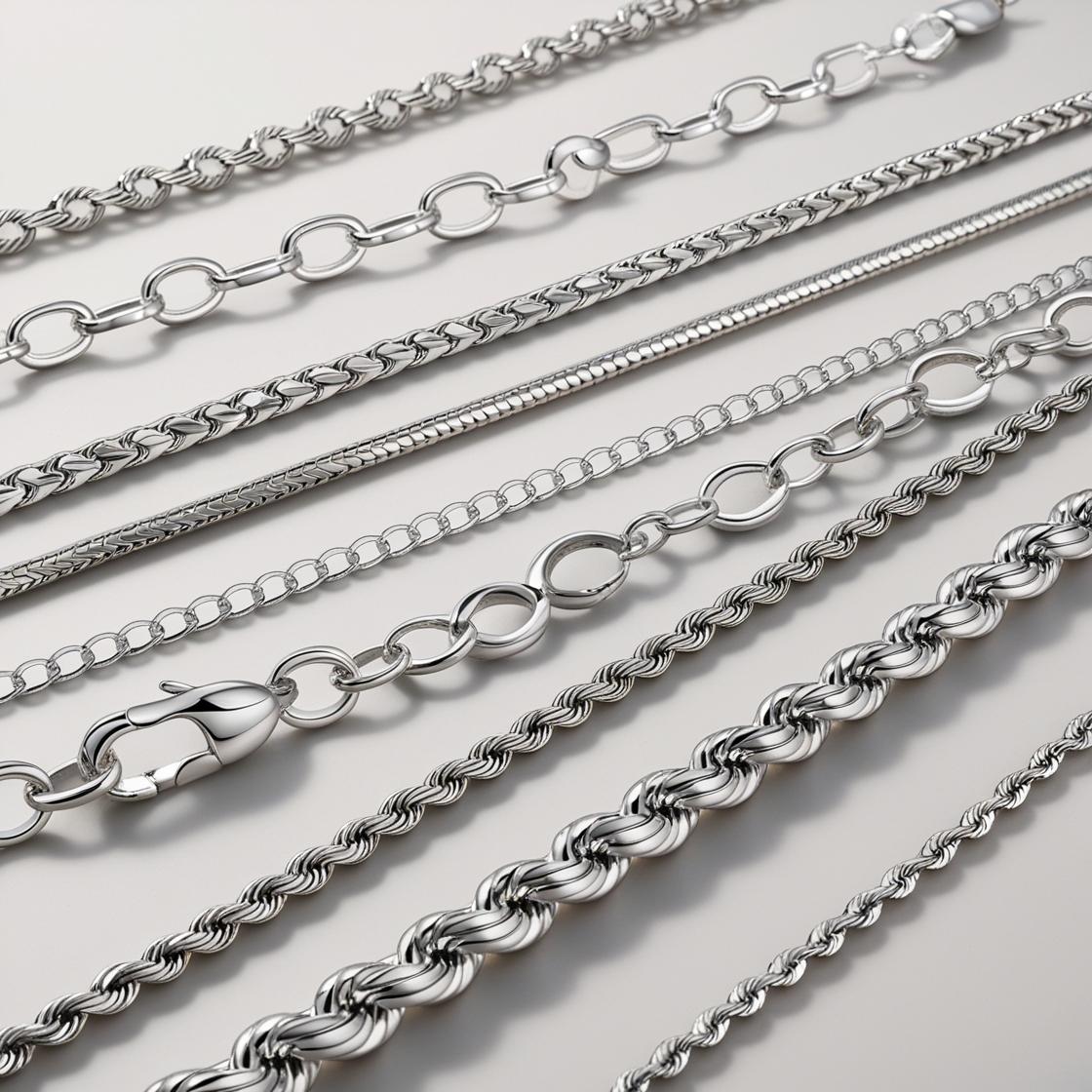 Ladies Silver chains