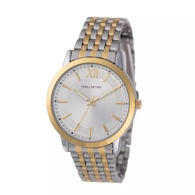 Hallmark Gents Two Tone White Dial Watch HD1453S