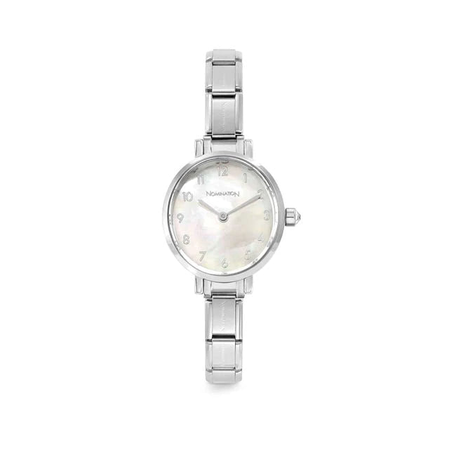 Oval mother of pearl nomination watch