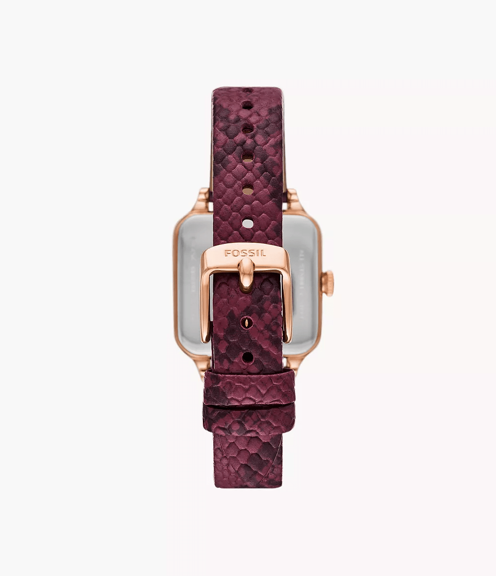 Fossil Coleen Red Leather Watch