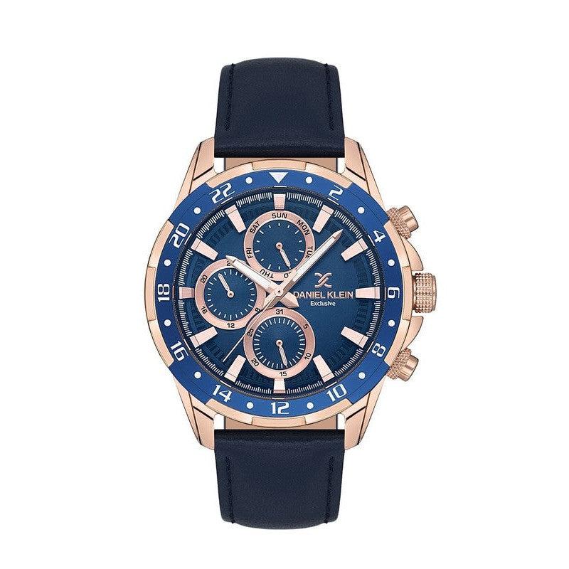 Daniel Klein Exclusive Multifunction Blue Dial Watch DK.1.13641-3