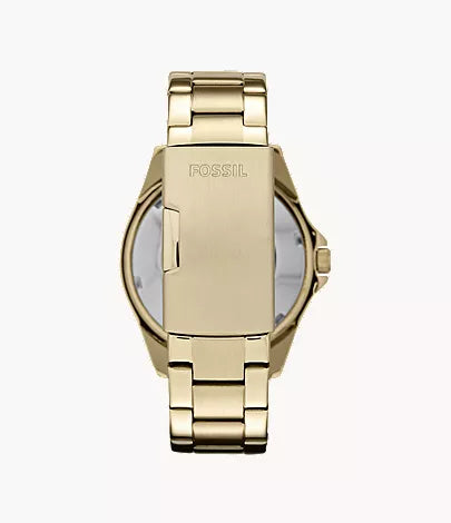 Fossil Multifunction Gold-Tone Stainless Steel Watch ES3203