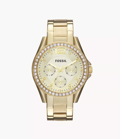 Fossil Multifunction Gold-Tone Stainless Steel Watch ES3203