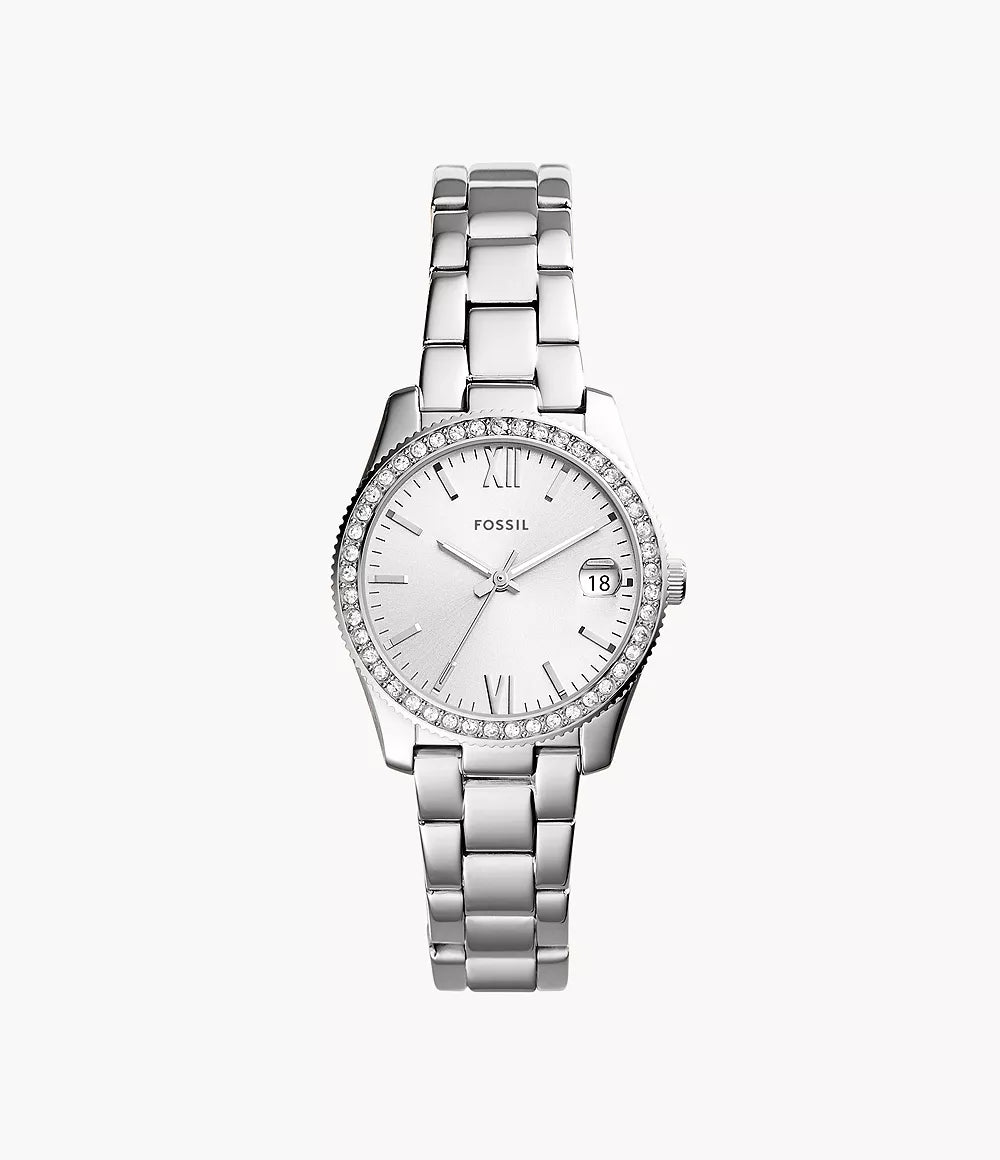 Fossil Three-Hand Date Stainless Steel Watch ES4317
