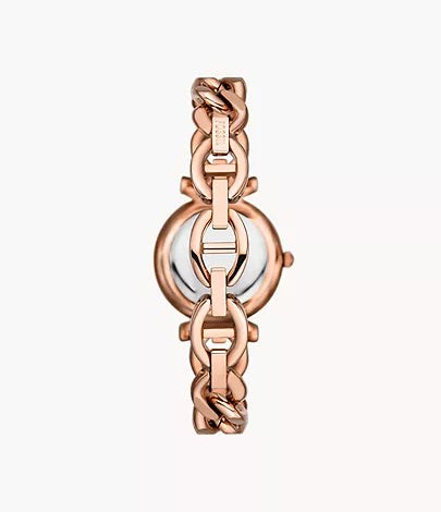 Carlie Three-Hand Rose Gold-Tone Stainless Steel Watch