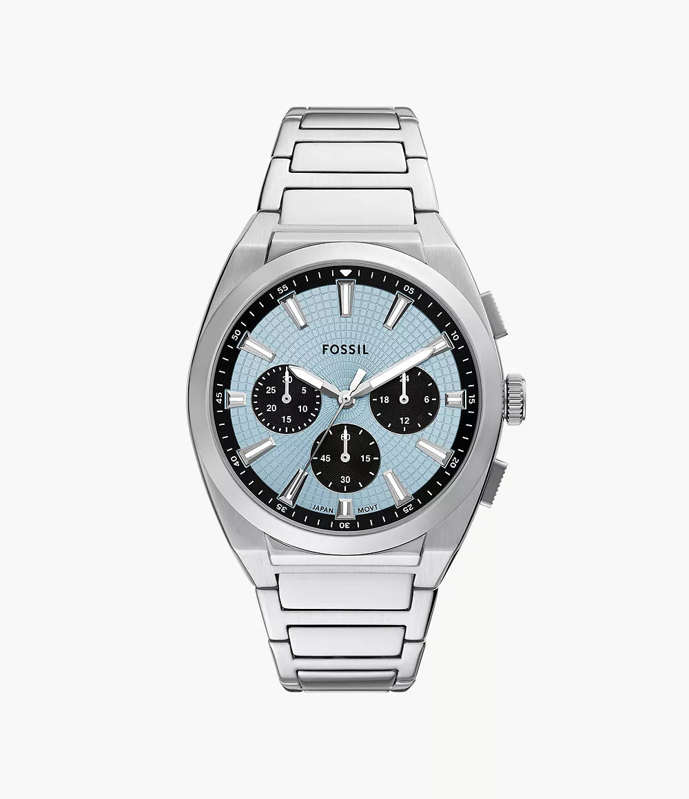 Fossil Everett Chronograph Stainless Steel Watch FS6105