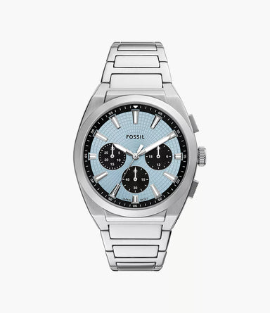 Fossil Everett Chronograph Stainless Steel Watch FS6105