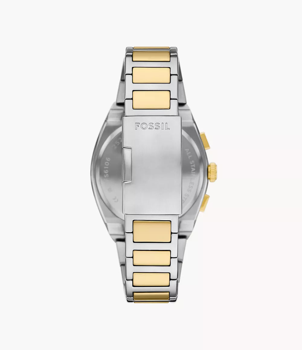 Fossil Gents Everett Chronograph Two-Tone Watch