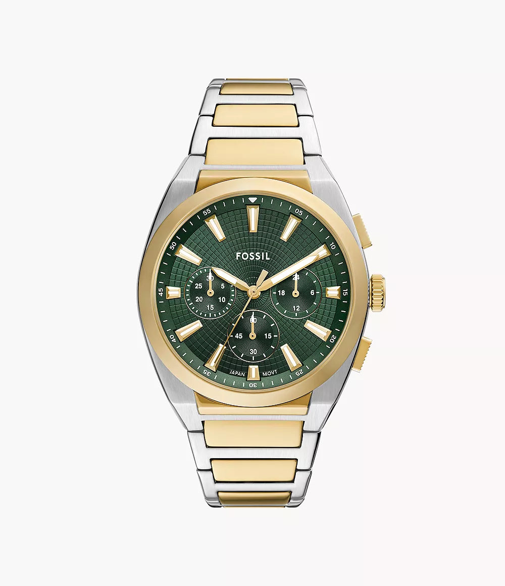 Fossil Gents Everett Chronograph Two-Tone Watch