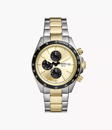 Fossil Autocross Multifunction Two-Tone Stainless Steel Watch FS6126