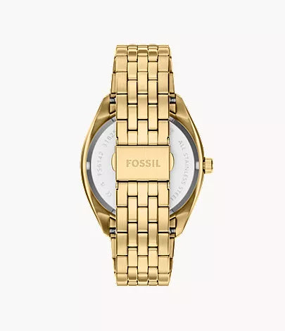 Fossil Three-Hand Gold-Tone Stainless Steel Watch FS6142