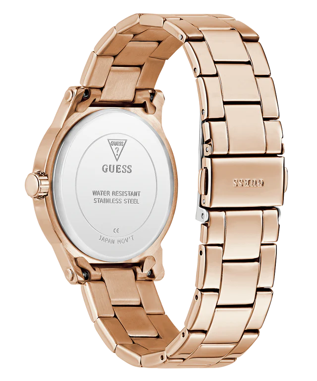 GUESS Ladies Rose Gold Tone Watch GW0861L3
