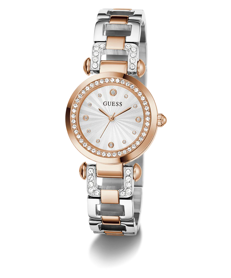 GUESS Ginger Ladies 2-Tone Rose Gold Tone Watch GW0869L2