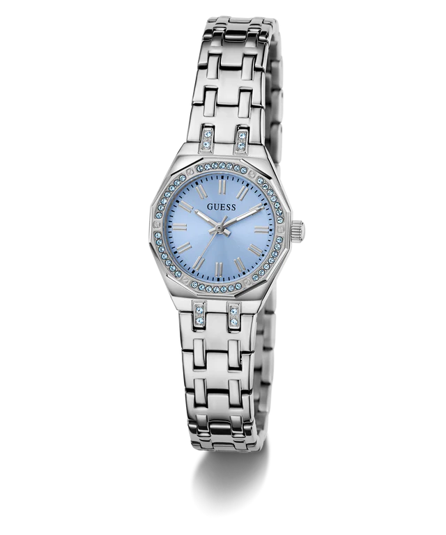 GUESS Ladies Silver Tone Watch with Swarovski crystals GW1010L1