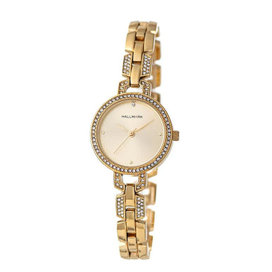 Hallmark Ladies Gold Bracelet Watch HA1528C