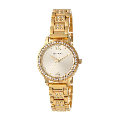 Hallmark Ladies Gold Bracelet Watch HA1529C
