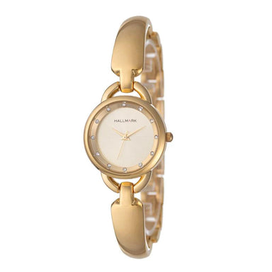 Hallmark Ladies Gold Round Bangle Watch HA1501C