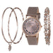 Hallmark Ladies Leather Watch With 3x Bracelets HBSL4052