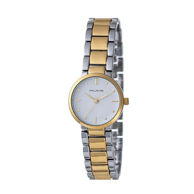Hallmark Ladies Two-Tone White Dial Watch HC1525W