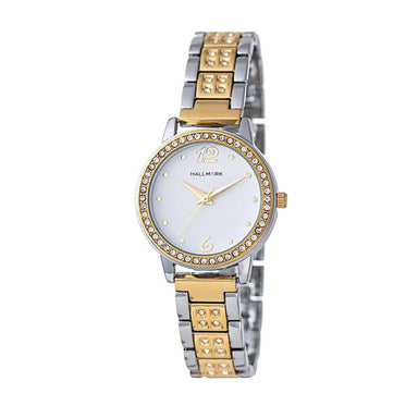 Hallmark Ladies Two-Tone White Dial Watch HC1529W