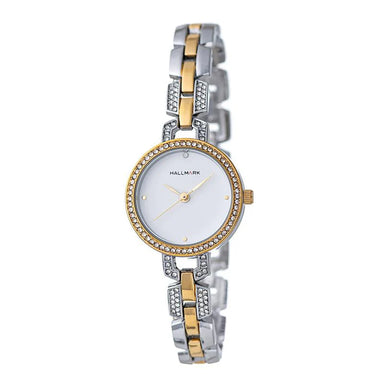 Hallmark Ladies Two-Tone White Dial Watch HC1528W