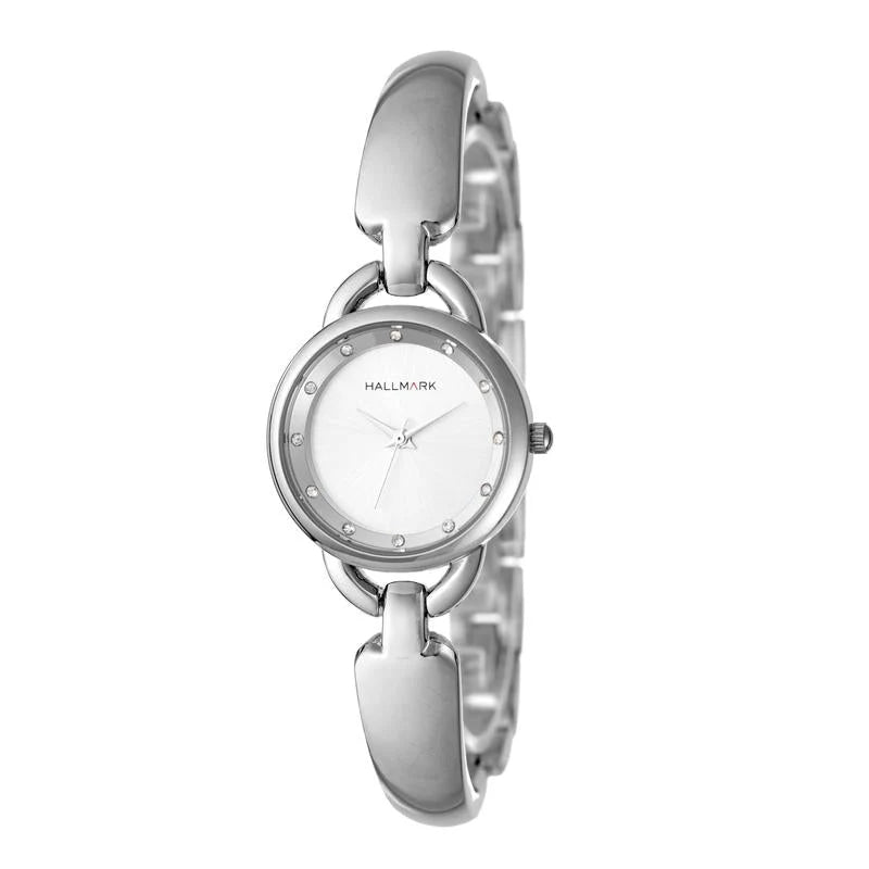 Hallmark Silver Ladies Silver Dial Watch HE1501S