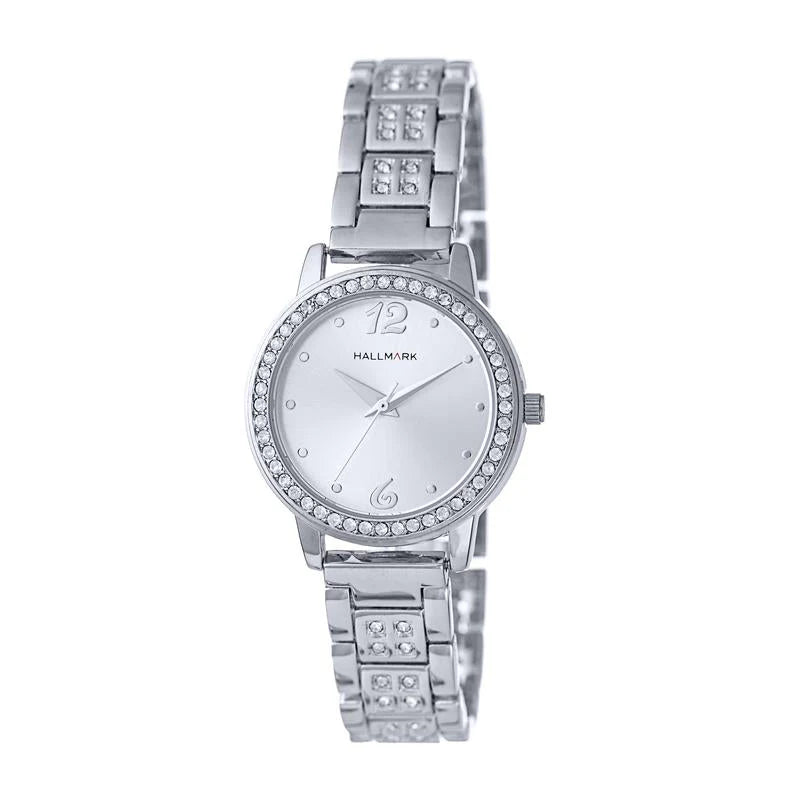 Hallmark Silver Ladies Silver Dial Watch HE1529S