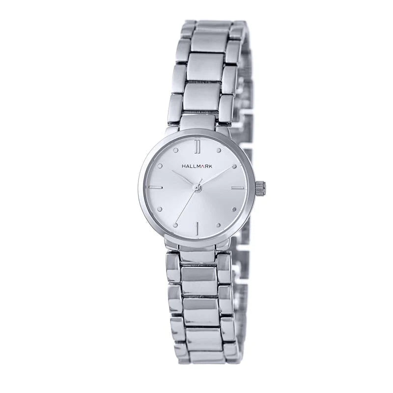 Hallmark Silver Ladies Silver Dial Watch HE1525S