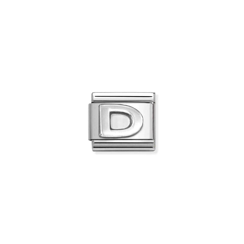 silver Letter D