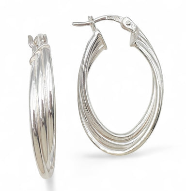 Silver Hoop Earring