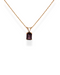 9ct gold dark purple necklace