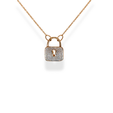 9ct 2/tone diamond necklace